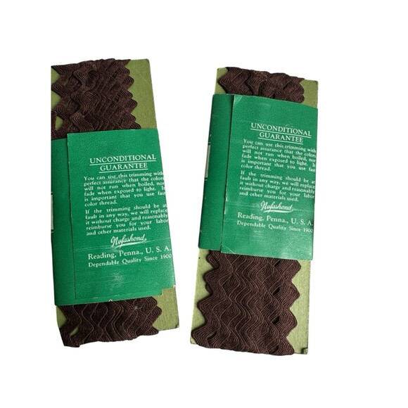 Vintage Mercerized Rick Rack Trim Lot Sewing Craft Supply Brown Beige - Picture 7 of 9